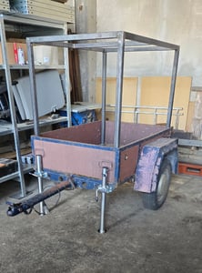 Bituxx 1 Paar Anhänger Abstellstütze Stütze Anhängerstütze Stützfuß bis 1000Kg 70cm mit Klemme SchelleMS-16633 Kunden-Foto 1