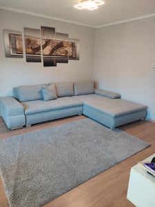 AX LIVING Divano Divano a L Sivaso grigio chiaro 310 cm con funzione letto Foto del cliente 1
