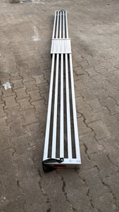 SucceBuy Teleskop-Arbeitsplanke aus Aluminium, 9–15 Fuß, 500 Pfund Tragkraft, 12,5 Zoll Gerüstplanke, rutschfestes Verlängerungs-Gerüstleiter-Zubehör, Aluminiummaterial Kunden-Foto 1