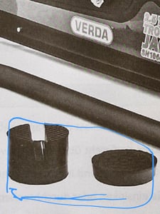 Verda Hydraulischer Wagenheber 2,5T  85-365mm, Heber PKW Autoheber Rangierwagenheber + 3x Gummi + Inkl. Montagehandschuhe SUV Tief Flach SN10663 Kunden-Foto 4
