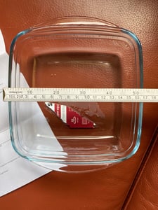 SCANPART Heißluftfritteusen-Glasschale eckig 1,1L 20x20cm Airfryer-Zubehör Kunden-Foto 1
