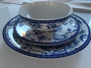 Hermia Concept, ZG24Y2420939016, jedálenský servis, jedálenský servis (24 ks), modrá farba, porcelán, 27 x 27 x 2 cm Fotografia od zákazníka č. 1