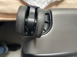 Reisetasche Koffer ABSTasche Trolley (Handgepäck-Mittel-Groß) Zwillingsrollen Anthrazit XL(75cm) Kunden-Foto 2