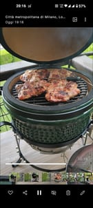 BBQ-Toro Kamado Grill na drevené uhlie Ø 32 cm "HAIIRO" s grilovacím roštom a teplomerom, červený Fotografia od zákazníka č. 3