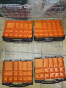 BigDean Sortierkasten Werkzeugkoffer mit 4 herausnehmbaren Schubladen - Sortierkästen Sortierkoffer – Sortimentskasten Schraubenbox - Organizer Kunden-Foto 1