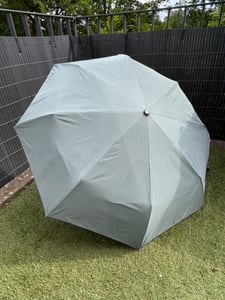 Parapluie de poche pour femme et homme KRAGO, entièrement automatique, EASYFOLD, vert Photo du client 5