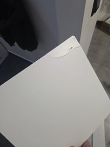Schminktisch MRDT08-W, weiß, aus MDF, mit Spiegel (Ø 40 cm) und Schubladen, 80x122x40 cm Kunden-Foto 3