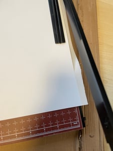 Profi A3 Papierschneider Schneidemaschine, Hebelschneider Fotoschneider mit Sicherheitsverriegelung, magnetischen Papiereinsteller, 48.5x38.5x3.3cm Kunden-Foto 1