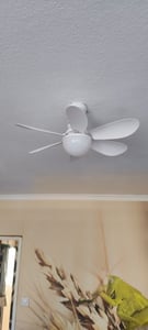 40W 52cm stropný ventilátor s osvetlením a diaľkovým ovládaním, LED stropné svetlo s ventilátorom malý stropný ventilátor E27 spálňa kuchyňa jedáleň Fotografia od zákazníka č. 6