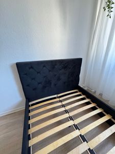 Letto imbottito Sofello 120 x 200 cm, letto per bambini con testiera decorativa, trapuntato, letto per ragazzi, base a doghe in legno con funzione di sollevamento Foto del cliente 3