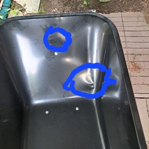 Juskys Schubkarre Garden 100 Liter Volumen - 250 kg - Luftreifen mit Metall Felge Schwarz Kunden-Foto 3