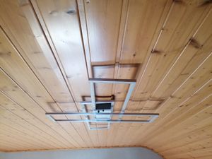 Selltec LED Deckenleuchte MINCIO Lichtfarbwechsel CCT, dimmbar, Fernbedienung silber Wohnzimmer, Schlafzimmer, Flur Kunden-Foto 1