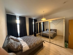 Bettwäsche 200x220 cm geometrisch grau anthrazit modern Doppelbett Microfaser Kunden-Foto 1