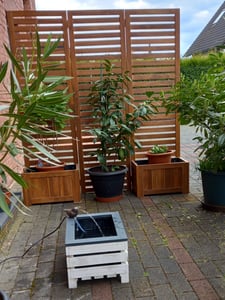 Merxx Sichtschutz mit 2 Blumenkästen - Akazie Kunden-Foto 1