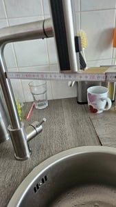 Küchenarmatur, 360° Schwenkbarer Wasserhahn Küche, mit 3 Modus Strahlarten, Ausziehbar Spültischarmatur, Edelstahl Armatur Küche Kunden-Foto 1