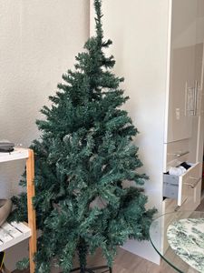 COSTWAY Albero di Natale artificiale a LED da 180 cm con 1000 punte in PVC, 350 LED, 11 modalità di illuminazione, 5 cambi di colore e supporto in metallo Albero di Natale verde Foto del cliente 14