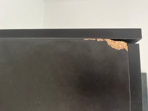 Mobelsta Kleiderschrank mit 2 Schubladen,  Kleiderschränke Schlafzimmer, Wohnzimmer Schrank, Garderobenschrank, Anthrazit,  90x50x180 cm Kunden-Foto 1