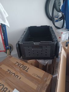 Mahlzeit Thermobox faltbar, 60 x 40 x 25,5 cm, 40 L, Schwarz, Styroporbox für kalte und warme Speisen Kunden-Foto 1