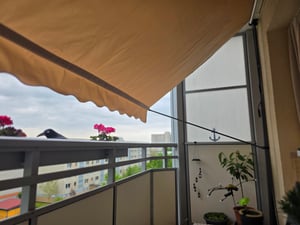 ALIGHTUP Marquise de balcon 250x120x(200-300) cm Marquise š€ bras articulšŠs Marquise š€ pinces Marquise solaire balcon sans percer - Ombrage terrasse & balcon Photo du client 4