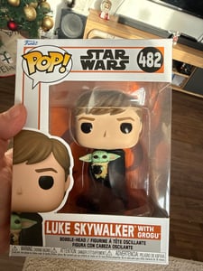 Star Wars - Luke Skywalker with Grogu 482 - Funko Pop! - Vinyl Figur Kunden-Foto 1
