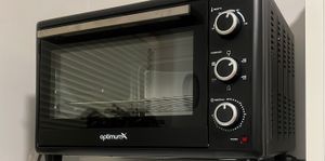 OptimumX Minibackofen 60 Liter XXL mit Umluft, 2200W, Drehspieß, Anthrazit Kunden-Foto 1