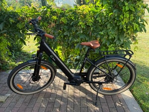 SachsenRAD E-SUV ATB C5 Centro, E-Bike mit Mittelmotor, Tiefeinstieg, Alarmanlage, AirBell mit AirTag-Halter, StVZO, 27,5" City bike, 7-Gang SHIMANO Kunden-Foto 1