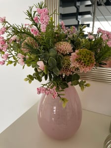 CREATIV green Pompondahlien Mixbund 30 cm rosa – Kunstblumen Mix mit 7 Stielen, Kunstblumen Strauß Kunden-Foto 1