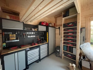 RETTER Werkstatteinrichtung Set 13 Teile Edition Schranksystem RTX-0600 mit Werkstattwagen Kunden-Foto 2