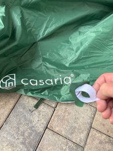 CASARIA Pavillon Capri 3x3m Pop-up Blau Kunden-Foto 2