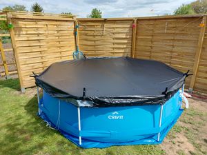 CRIVIT Metal-Frame-Pool, Ø 300 x H 76 cm, inkl. Filterpumpe max. 4.383 Liter Kunden-Foto 1