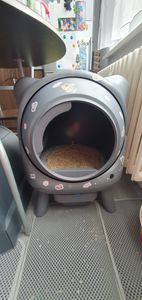 Katzenklo Selbstreinigend 80L-Amicura X1-Sicherheitssensor (Anti-Pinch) , XXL Geruchsdichter Abfallbehälter,App-Steuerun-Weiß Kunden-Foto 1