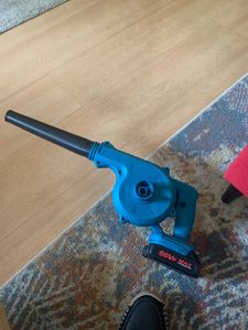 Akku Laubbläser, Kabelloser Laubbläser Bläser, Bürstenlos Gebläse Laubsauger, 21V 2.0Ah Batterien, 3 einstellbare Geschwindigkeiten Kunden-Foto 3