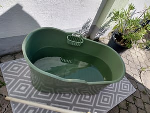 HelloBath® - Bath Bucket XL (Komfort) - Zelená - 125cm, sedacia vaňa pre dospelých, ľadový kúpeľ - vrátane 3m odtokovej hadice, vaňová doska, kohútik Fotografia od zákazníka č. 1