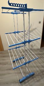 Wäscheständer-Turm 172 cm mit Rollen, Wäscheturm klappbar, 3 Ebenen, 32 m Trockenlänge, Standtrockner bis 40 kg, platzsparend, Kleiderständer, Retoo Kunden-Foto 1