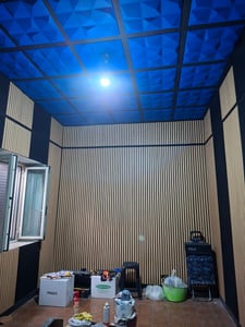 4 x Akustikpaneele 240x60cm aus Ebenholz für Wand Design Kover-E Kunden-Foto 1
