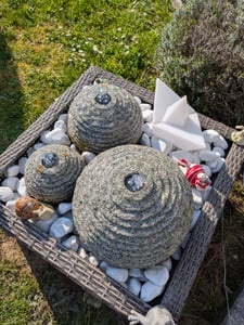 Springbrunnenpumpe 800 l/h Komplett Set mit 3x LED Beleuchtung in Kalt-Weiß Springbrunnen Pumpe Gartenbrunnen Teichbeleuchtung Teichpumpe DIY Kunden-Foto 1