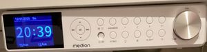 MEDION P66750 Küchen Unterbauradio (DAB+ Küchenradio, PLL UKW Radio, dimmbares TFT Farbdisplay, Koch Timer, Bluetooth, LED Leiste, inkl. Montagematerial) weiß Kunden-Foto 3