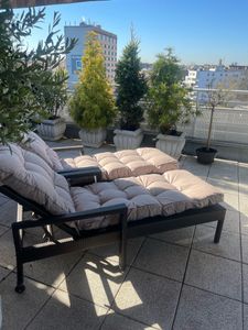 AMPO Gartenliege Liegenauflage Auflage Liege Kissen Sonnenliege Polsterkissen Kunden-Foto 4