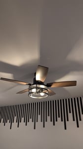 Ventilatore da soffitto da 132 cm con luce e telecomando, motore a corrente continua, temperatura di colore regolabile, intensità luminosa regolabile su 6 livelli, controllo tramite app Foto del cliente 2