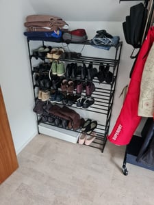 SONGMICS 2er Set Schuhregale, für 24-30 Paar Schuhe, Schuh-Organizer schwarz Kunden-Foto 1