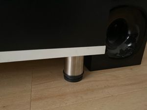 SWANEW 4X Nábytkové nohy Stolové nohy Hotelový podstavec Nohy na gauč Nábytkové nohy nastaviteľné - nerezová oceľ - 60 mm Fotografia od zákazníka č. 1