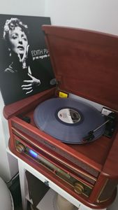 Cyberlux Nostalgie Holz Radio Retro Musikanlage CD MP3 USB Player Nostalgieradio Kunden-Foto 1