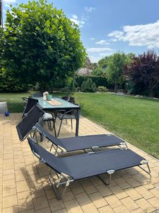 Aga Garten-Liegestuhl MR4254-Grey mit Baldachin Kunden-Foto 2