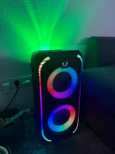 Fresh 'n Rebel Party Speaker Medium, 50 W, 200 W, Verkabelt & Kabellos, Tragbarer Stereo-Lautsprecher, Schwarz, Wasserdicht Kunden-Foto 3