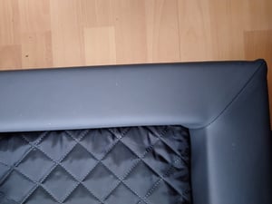 Hundekissen Hundebett Hundekissen Tierbett Katzenbett Hundekorb Schlafplatz - Deluxe - 120 x 80 x 16 cm [Größe: XXL] - Grau Kunden-Foto 1