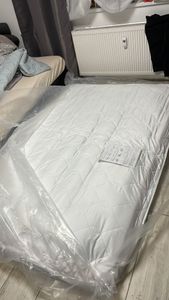 Matratze 90x200 cm orthopädisch 7 Zonen Taschenfederkern H3 H4 Kokos ca. 24 cm Höhe atmungsaktiv Bezug waschbar für Allergiker geeignet FERRARA Kunden-Foto 2