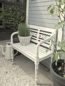 BURI Friesenbank Fichte naturbelassen Gartenbank Sitzbank Holzbank Bank Garten Sitzen Kunden-Foto 1