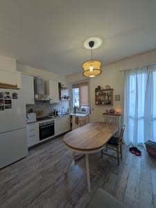 Esstisch Rund Evo, Moderner Esstich Ausziehbar, Tisch mit Stabile Konstruktion, Durchmesser 80 - 130 cm, Farbe Weiß Kunden-Foto 6