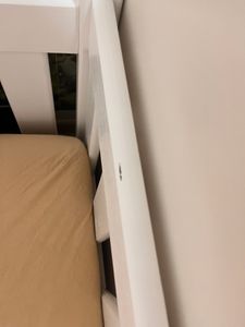 Kinderbett Bodenbett 80x160 cm mit Rausfallschutz & Lattenrost Montessori Bett Bed Gitterbett Kinder Jugendbett Einzelbett | Aschgrau | von 3. bis 10. Lebensjahr Kunden-Foto 5