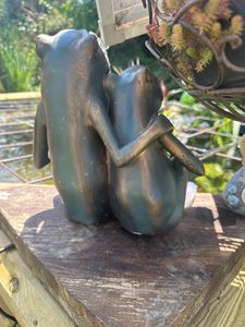 esotec Wasserspeier-Figuren Frosch-Paar | Einzelfigur Gartenfigur 100737 Kunden-Foto 2